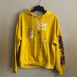 Tom and Jerry Yellow Hoodie